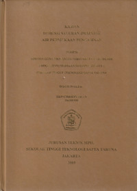 Image of Kajian Dimensi Saluran Drainase Air Permukaan Pengasinan